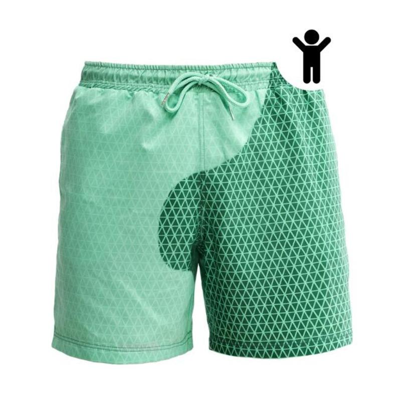 Summer Children Swimming Shorts TemperatureSensitive ColorChanging Beach Pants Swim Trunks Shorts color changing swimwear F