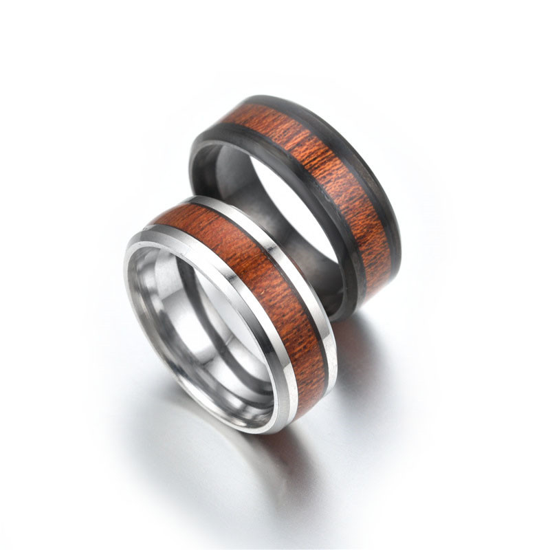 Wood Grain Rings Black Stainless Steel Ring band finger Fashion Jewelry for Men Women will and sandy Gift, Silver
Wood Grain Rings Black Stainless Steel Ring band finger Fashion Jewelry for Men Women will and sandy Gift, Silver
