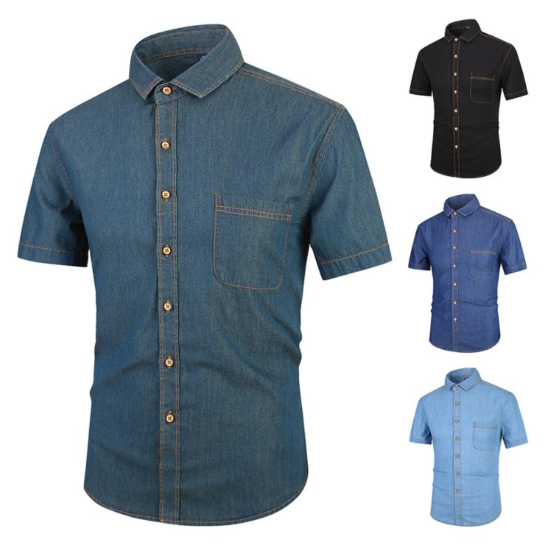 Summer Mens Fashion Shirts Men Solid 100%cotton Japan Style Cowboy Shirt Men Casual Short Sleeve Dress Shirt Man Slim Fit Blouse, 0601-gray
Summer Mens Fashion Shirts Men Solid 100%cotton Japan Style Cowboy Shirt Men Casual Short Sleeve Dress Shirt Man Slim Fit Blouse, 0601-gray