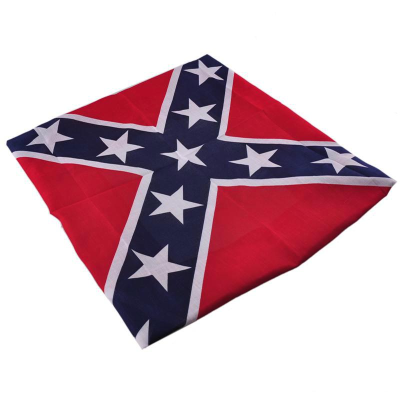Confederate Flag bandannas do-rags headwraps Civil War Flag 55*55cm Bandana Headband For Adult Bandanas National Polyester Cotton