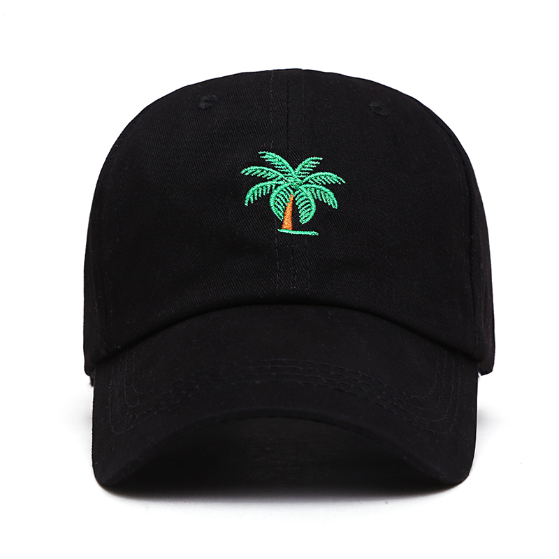 new Embroidery Palm Trees Curved Dad Hats Take A Trip Baseball Cap Coconut Trees Hat Strapback Hip Hop Caps Adjustable
