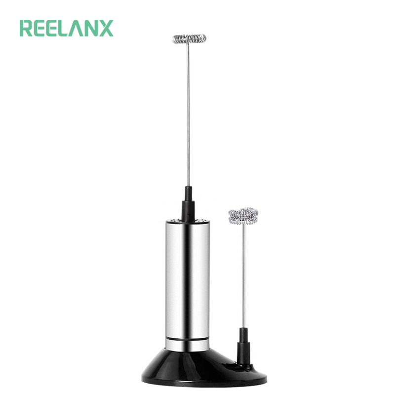 REELANX Electric Milk Frother 2 Whisk Hand Milk Foamer Kitchen Mixer for Cappuccino Coffee Egg Beater Drinks Blender with Stand
REELANX Electric Milk Frother 2 Whisk Hand Milk Foamer Kitchen Mixer for Cappuccino Coffee Egg Beater Drinks Blender with Stand