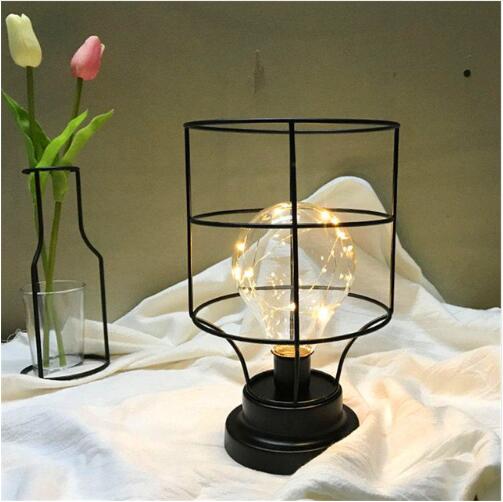 LOFT Vintage Color Iron Led Table Lamps Bedroom Desk Lamp Edison Bulb USB Table Light Bedside Battery Reading Office Desk Lights s