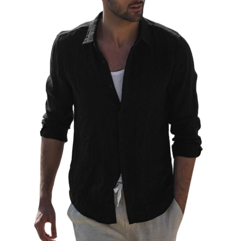 Men' Shirts Baggy Pocket Long Sleeve Retro Tops Blouse Cotton Linen Comfortable Breathable Solid Casual Male Shirt F3#1
Men' Shirts Baggy Pocket Long Sleeve Retro Tops Blouse Cotton Linen Comfortable Breathable Solid Casual Male Shirt F3#1