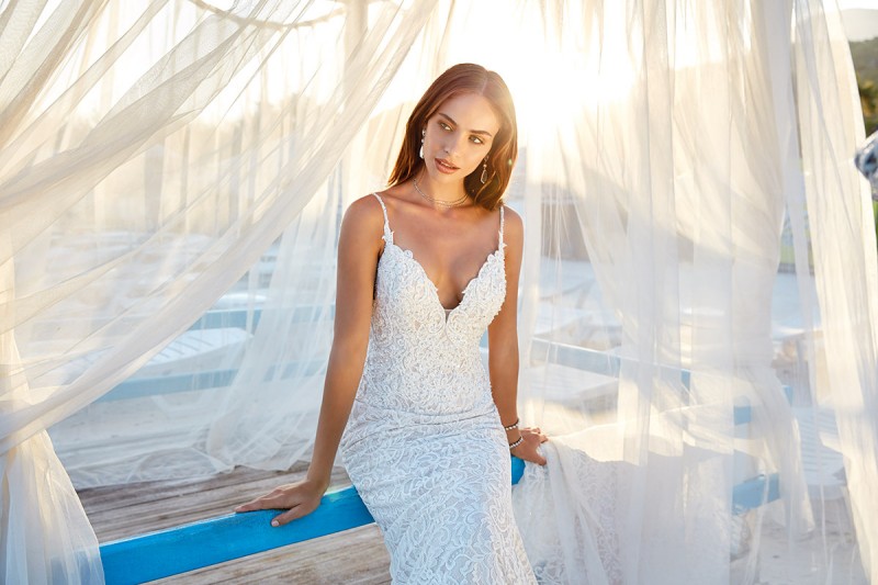 eddy k mermaid elegant wedding dresses spaghetti neck full lace trumpet bridal gowns country bohemian boho beach wedding dress