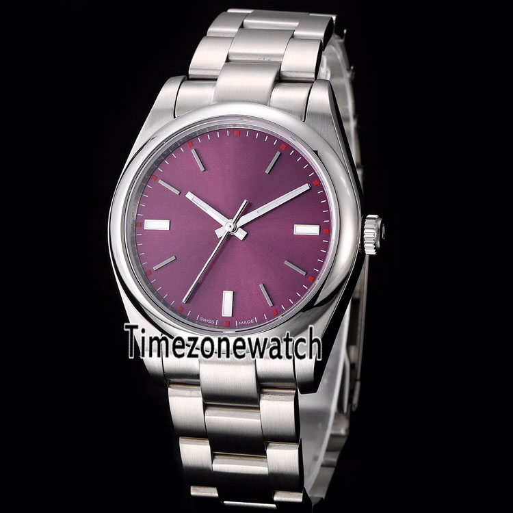 New 114300 Miyota 8215 Automatic Mens Watch Steel Case Purple Dial Stainless Steel Bracelet Sapphire Watches 39mm 4 Color Timezonewatch 69b2, Customized waterproof service
New 114300 Miyota 8215 Automatic Mens Watch Steel Case Purple Dial Stainless Steel Bracelet Sapphire Watches 39mm 4 Color Timezonewatch 69b2, Customized waterproof service