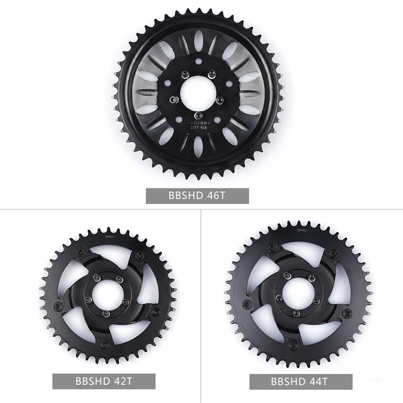42T 44T 46T Chainwheel for Bafang 8fun Mid Drive Motor BBSHD/BBS03 Chain Ring Sprocket Wheel Crank Set Electric Bike Motor Kit
42T 44T 46T Chainwheel for Bafang 8fun Mid Drive Motor BBSHD/BBS03 Chain Ring Sprocket Wheel Crank Set Electric Bike Motor Kit