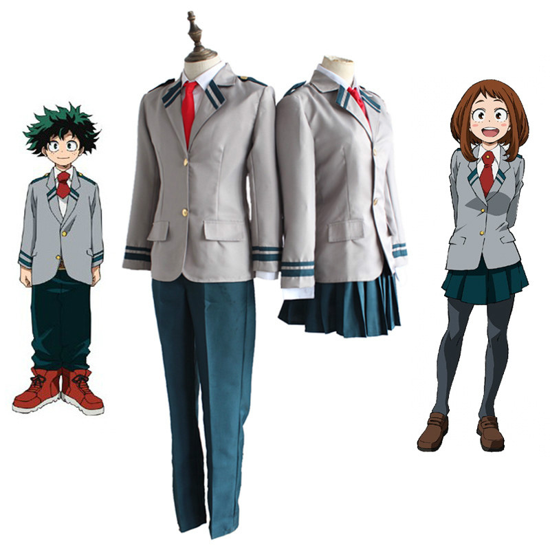 Boku no Hero OCHACO URARAKA Midoriya Izuku cosplay Costumes My Hero Academia Academia AsuiTsuyu Yaoyorozu Momo School Uniform, Grey
Boku no Hero OCHACO URARAKA Midoriya Izuku cosplay Costumes My Hero Academia Academia AsuiTsuyu Yaoyorozu Momo School Uniform, Grey