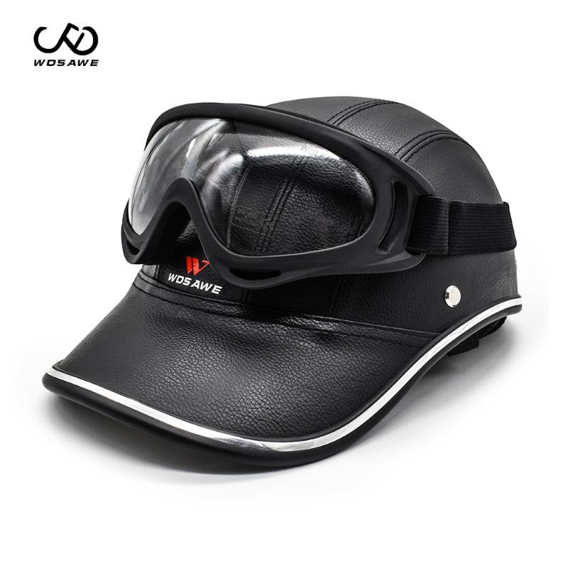 WOSAWE Cycling Helmet German Leather Vintage Motorcycle Open Face Retro Half Helmet Chopper Bike Pilot Motobike, Glasses colorful
WOSAWE Cycling Helmet German Leather Vintage Motorcycle Open Face Retro Half Helmet Chopper Bike Pilot Motobike, Glasses colorful