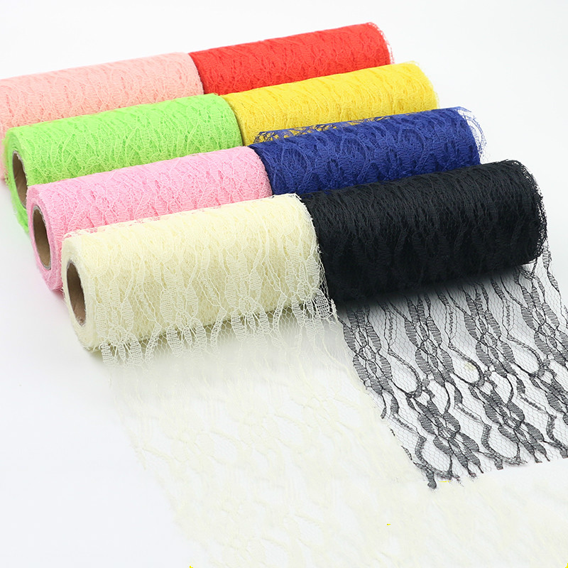 Width 13.5cm Lace sofa accessories DIY Gauze Wedding Headdress decoration Table Flag Chair Back Trim Materials