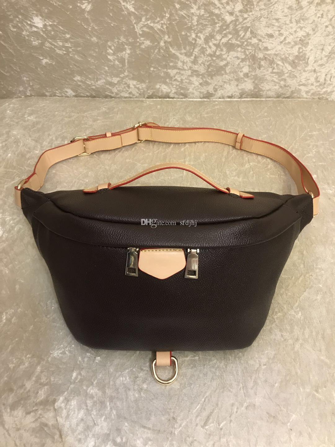 Top Quality Newest Wallet handbags Cross Body Shoulder Bag Waist Bags Bum Unisex Waist Bags Inclined shoulder bag Lady Belt Chest bag Brown