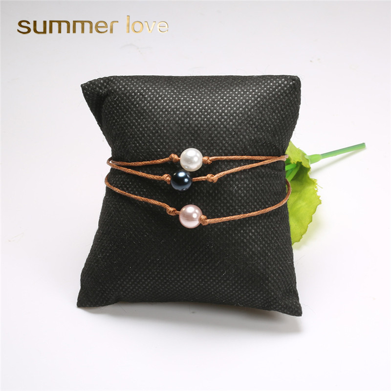2019 New Bohemian Handmade Woven Leather Wax Rope Anklet for Women Black Pink White Multilayer Pearl Adjustable Anklet Bracelet
2019 New Bohemian Handmade Woven Leather Wax Rope Anklet for Women Black Pink White Multilayer Pearl Adjustable Anklet Bracelet