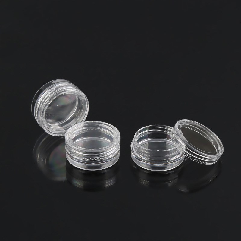 2.5g Containers Jars Bottle Clear Plastic Box Transparent 2.5 g For Cosmetic Wax Storage Makeup Balm Face Cream Eyeshadow Nail Lip Gloss Sample Refill - view 9