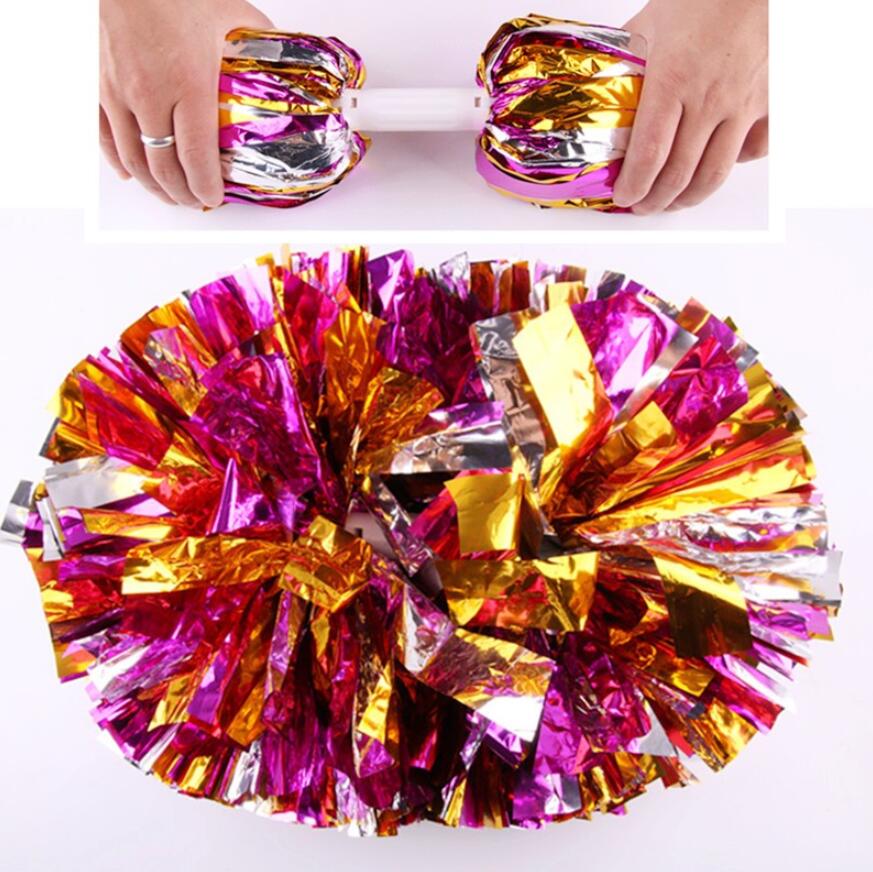 New Party Carnival Cheering Pom Pom Plastic Handle Cheerleading Flower Dance Hand Ball Sports Vocal Concert Cheerleaders Ball event supplies
New Party Carnival Cheering Pom Pom Plastic Handle Cheerleading Flower Dance Hand Ball Sports Vocal Concert Cheerleaders Ball event supplies