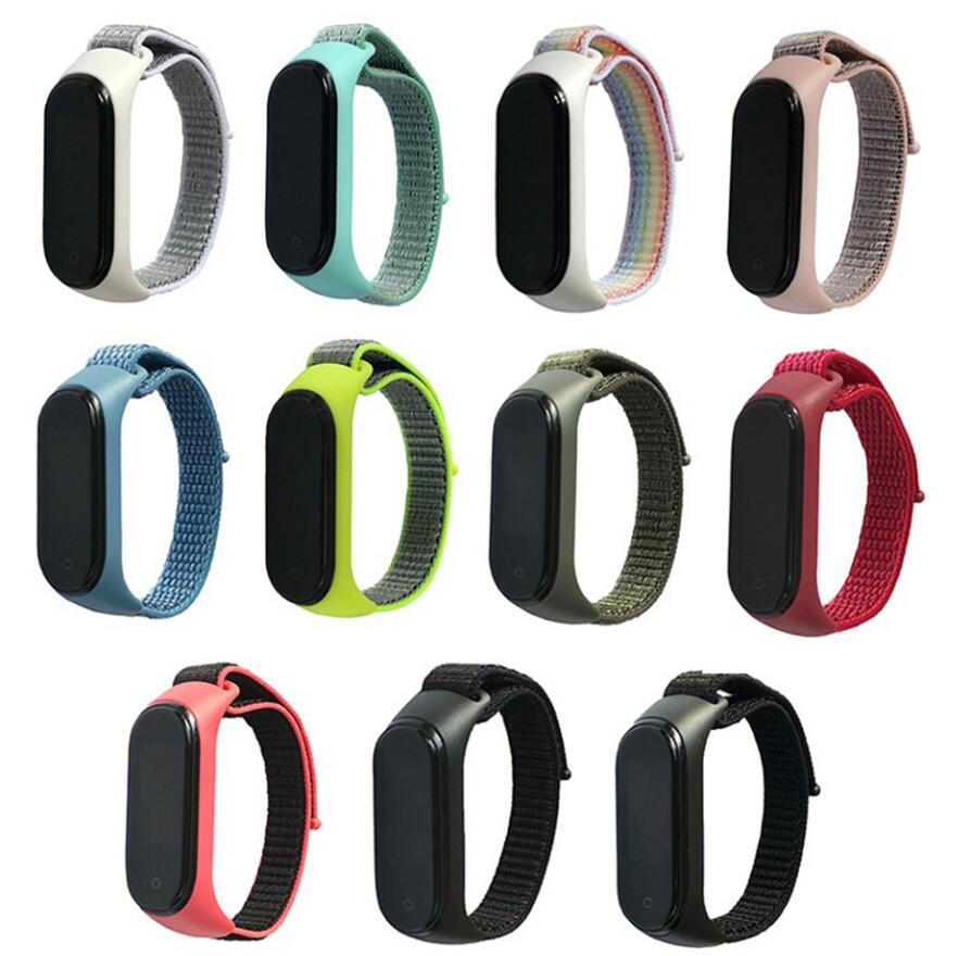 Nylon Strap for Xiaomi Mi band 5 4 3 replaceable Bracelet Mi band4 band3 Sports Wristband Breathable Bracelet for Xiomi Miband 3 4