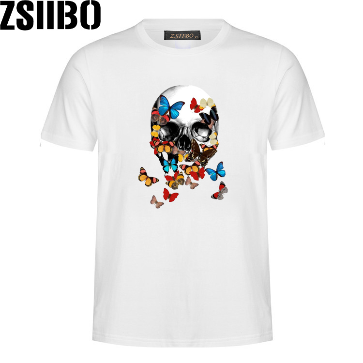 Zsiibo Brand Men's Lastest Fashion Short Sleeve Printed T-Shirt Funny Tee Shirts Hipster O Neck Cool Tops For Men MC91-image