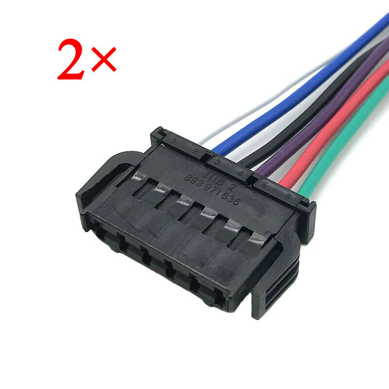 2* Tail Light Wiring 6-pin Plug Connector 893971636 For AUDI VW SKODA PASSAT B5
2* Tail Light Wiring 6-pin Plug Connector 893971636 For AUDI VW SKODA PASSAT B5