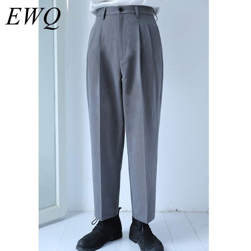 EWQ / men' wear casual loose Straight pants male 2020 spring fashion new Trend all-match suit pants high quliaty Trousers 9Y765, Black
EWQ / men' wear casual loose Straight pants male 2020 spring fashion new Trend all-match suit pants high quliaty Trousers 9Y765, Black