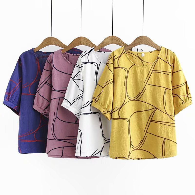 2020 New Fashion Brand Oversize Plus Size Shirt Casual Short O-neck Geometric, Sky blue
2020 New Fashion Brand Oversize Plus Size Shirt Casual Short O-neck Geometric, Sky blue