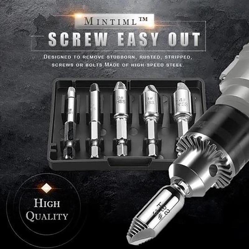 5Pcs Broken Bolt Remover Tool Damaged Screw Extractor Speed Out Drill Bits Set Screw Extractor Speed Out Drill Bits Set
5Pcs Broken Bolt Remover Tool Damaged Screw Extractor Speed Out Drill Bits Set Screw Extractor Speed Out Drill Bits Set