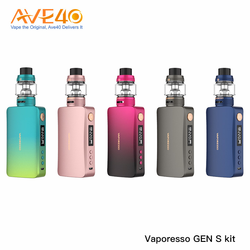 Vaporesso GEN S 220W TC Kit Powered by Dual 18650 Batteries With 8ml NRG-S Tank GT4 Meshed Coil 100% Authentic
Vaporesso GEN S 220W TC Kit Powered by Dual 18650 Batteries With 8ml NRG-S Tank GT4 Meshed Coil 100% Authentic
