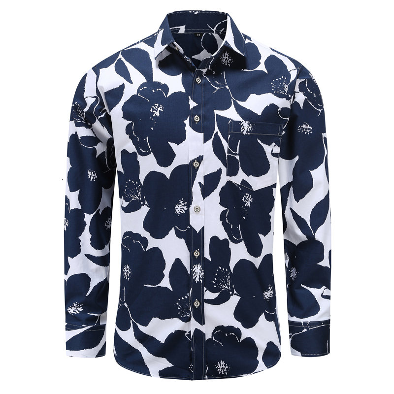 Fashion Spring Autumn Casual Men Shirt Slim Fit Flower Print Cotton Shirt Long-sleeved Shirts Male Floral Social Masculina -3XL, Jt066pr001
Fashion Spring Autumn Casual Men Shirt Slim Fit Flower Print Cotton Shirt Long-sleeved Shirts Male Floral Social Masculina -3XL, Jt066pr001