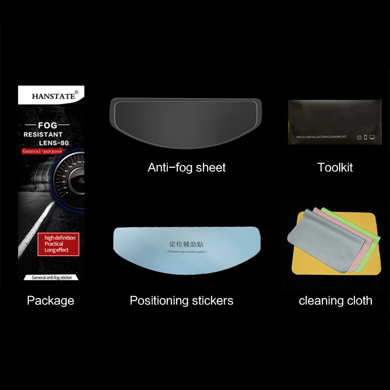 Universal Motorcycle Helmet Lens Ultra Clear Anti-fog Patch Film Motorcycle Accessories Motocross Protective Gears Anti-fog Patch Film