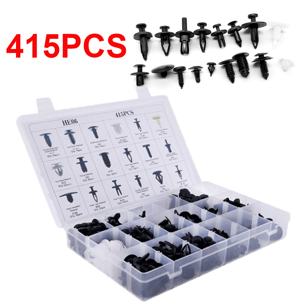 18 Size 415Pcs Auto Fastener Clip Car Retainer Kit Auto Push Pin Set Bumper Door Trim Panel Clips For Camry
18 Size 415Pcs Auto Fastener Clip Car Retainer Kit Auto Push Pin Set Bumper Door Trim Panel Clips For Camry