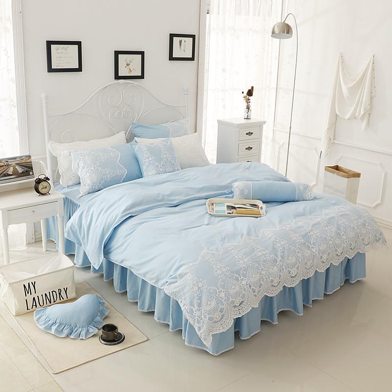 Girls kids adults bedding set cotton lace full queen king size bed set pink blue purple green bed skirt duvet cover
Girls kids adults bedding set cotton lace full queen king size bed set pink blue purple green bed skirt duvet cover