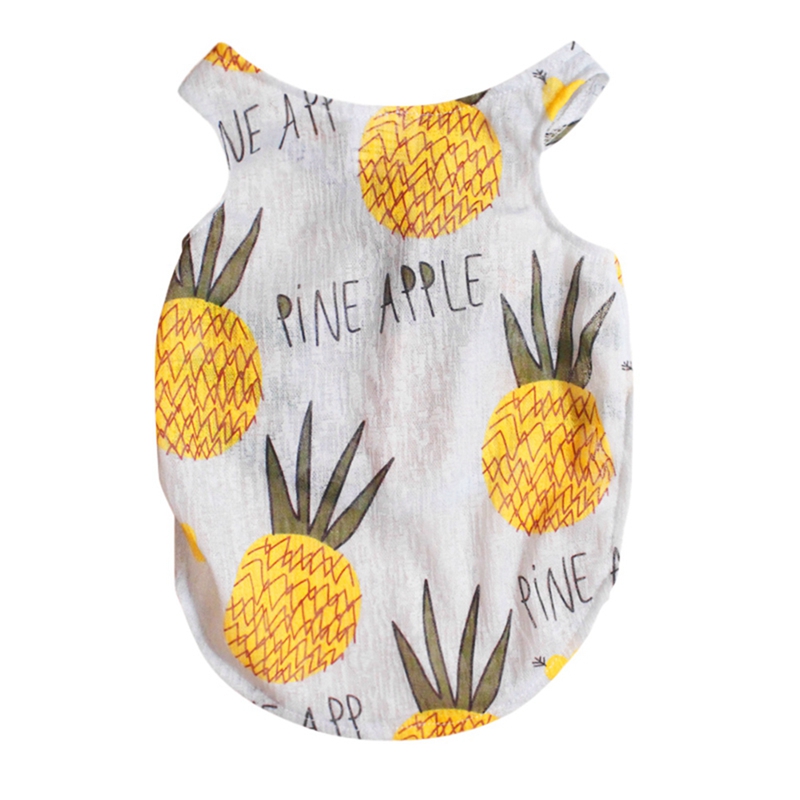 Pet Summer Cool Breathable Pineapple Print Puppy Vest T-Shirt Summer Dog Sleeve Polyester Fiber Cat Clothes Soft Shirt Pet Chihu, Yellow
Pet Summer Cool Breathable Pineapple Print Puppy Vest T-Shirt Summer Dog Sleeve Polyester Fiber Cat Clothes Soft Shirt Pet Chihu, Yellow