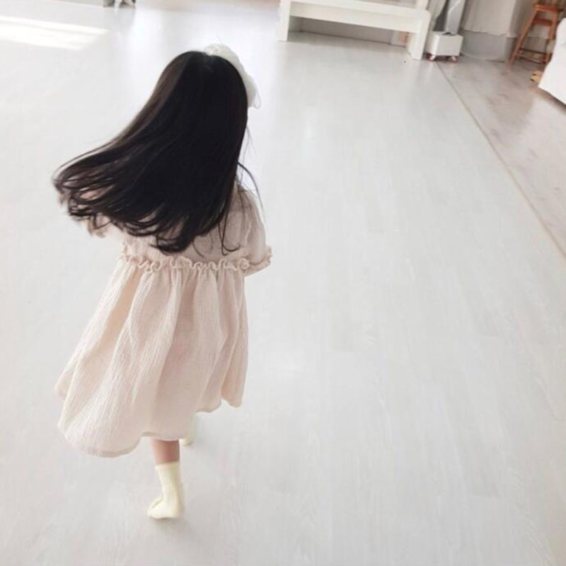 Baby Girls Summer Dresses Summer Japan Kids Girl Dress Linen Spring Clothes Ruffles Princess Toddler Baby Girl ClothingMX190926