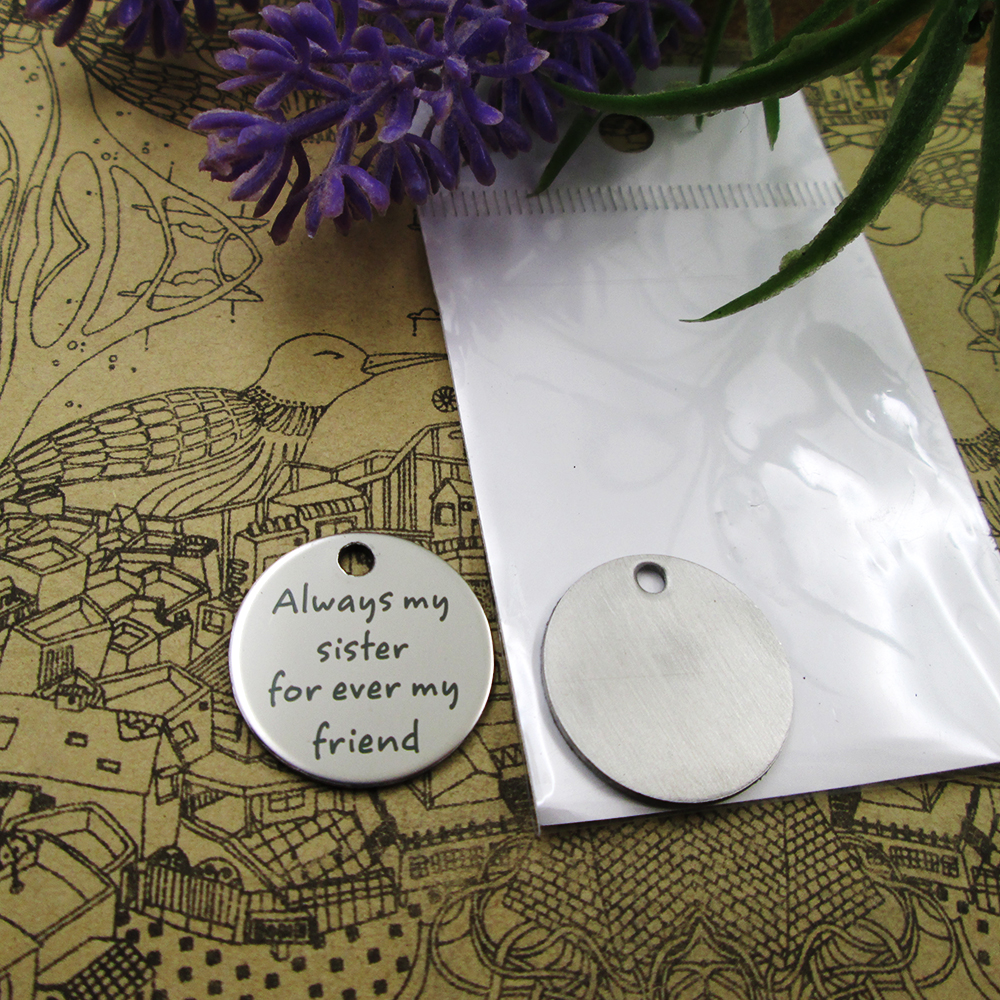 40pcs--"Always my sister for ever my friend"stainless steel charms more style for choosing DIY Charms pendants for necklace
40pcs--"Always my sister for ever my friend"stainless steel charms more style for choosing DIY Charms pendants for necklace