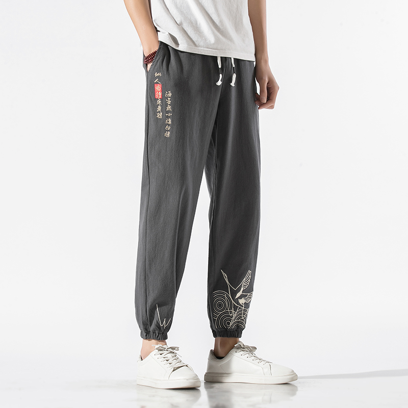 2020 Men's Jogging Pants Chinese Style Harem Pants Men Cotton Linen Casual Sweatpants Male Large Size Loose New Trousers M-5XL, White
2020 Men's Jogging Pants Chinese Style Harem Pants Men Cotton Linen Casual Sweatpants Male Large Size Loose New Trousers M-5XL, White
