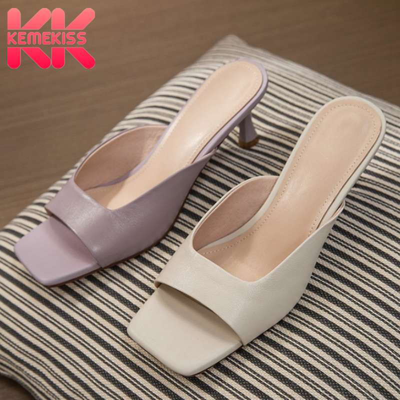 KemeKiss Women Sandals Shoes Fashion Open Toe Special High Heels Shoes Women High-Quality Genuine Leather Slippers Size 34-39, Beige
KemeKiss Women Sandals Shoes Fashion Open Toe Special High Heels Shoes Women High-Quality Genuine Leather Slippers Size 34-39, Beige
