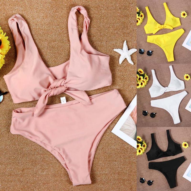 Bow-knot Style Swimwear women Bandage Bikini push up Biquini Beach Swimsuit Mayo Bikinis 2020 mujer Traje de bano Monokini Y5
Bow-knot Style Swimwear women Bandage Bikini push up Biquini Beach Swimsuit Mayo Bikinis 2020 mujer Traje de bano Monokini Y5