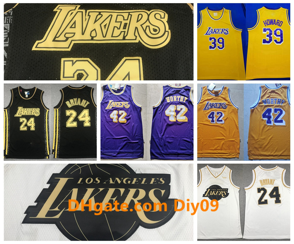 Vintage Los Angeles Lakers Kobe Bryant Jersey Mens 24 Bryant 42 Worthy 39 Howard Hardwoods Basketball Jerseys, Black;red
Vintage Los Angeles Lakers Kobe Bryant Jersey Mens 24 Bryant 42 Worthy 39 Howard Hardwoods Basketball Jerseys, Black;red