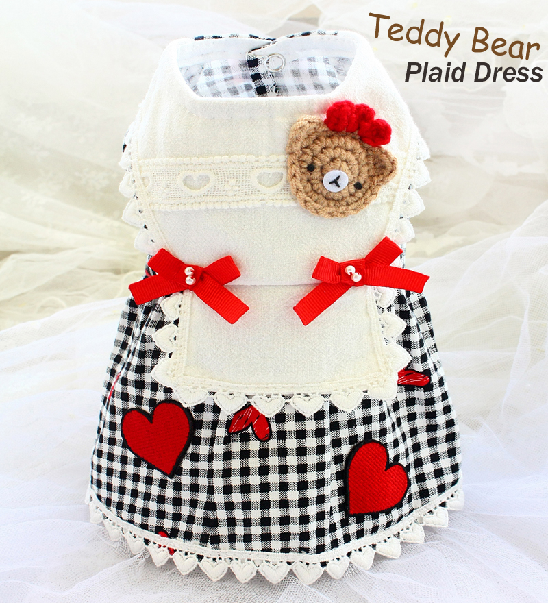 Free shipping handmade High-end dog clothes summer cotton Classic black and white plaid super cute bear dog dress pet clothes
Free shipping handmade High-end dog clothes summer cotton Classic black and white plaid super cute bear dog dress pet clothes