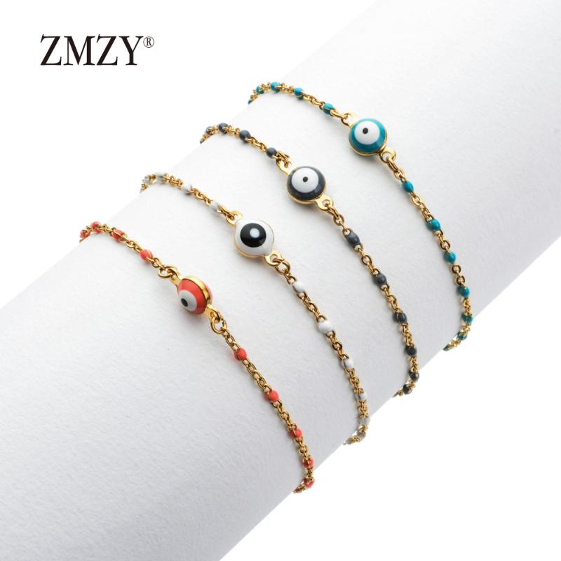 Anklets ZMZY Thin Boho Blue Turkish Evil Eye Bracelet Charms Bead Adjustable Stainless Steel Chain Women Girls Jewelry
Anklets ZMZY Thin Boho Blue Turkish Evil Eye Bracelet Charms Bead Adjustable Stainless Steel Chain Women Girls Jewelry