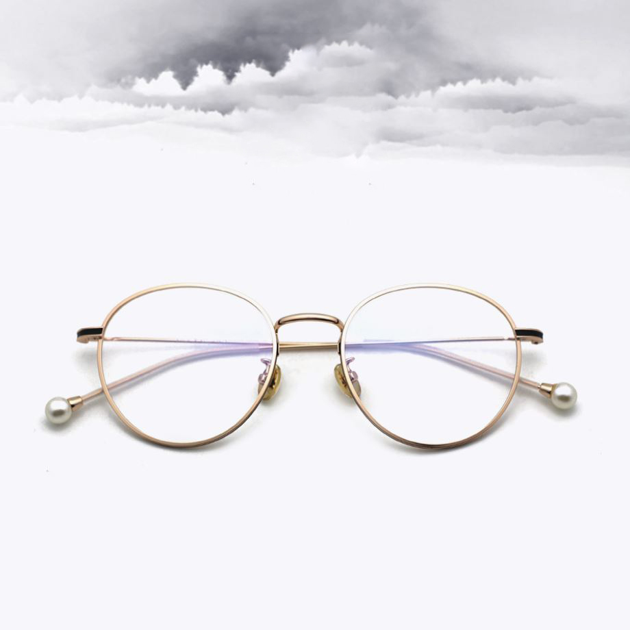 Wholesale-Anti-blue Light Pearl glasses Metal Simple Stylish Sunglassess Five Choices Protect the Eyes Decorations Glasse