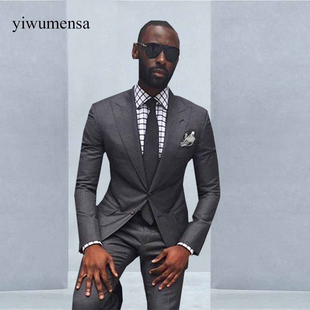 Latest Mens Tuxedos Suits Champagne 2 pieces Wedding Tuxedos Satin Formal Business Suit Set 2020 Best Man Blazer Shawl Lapel Groomsmen Suit