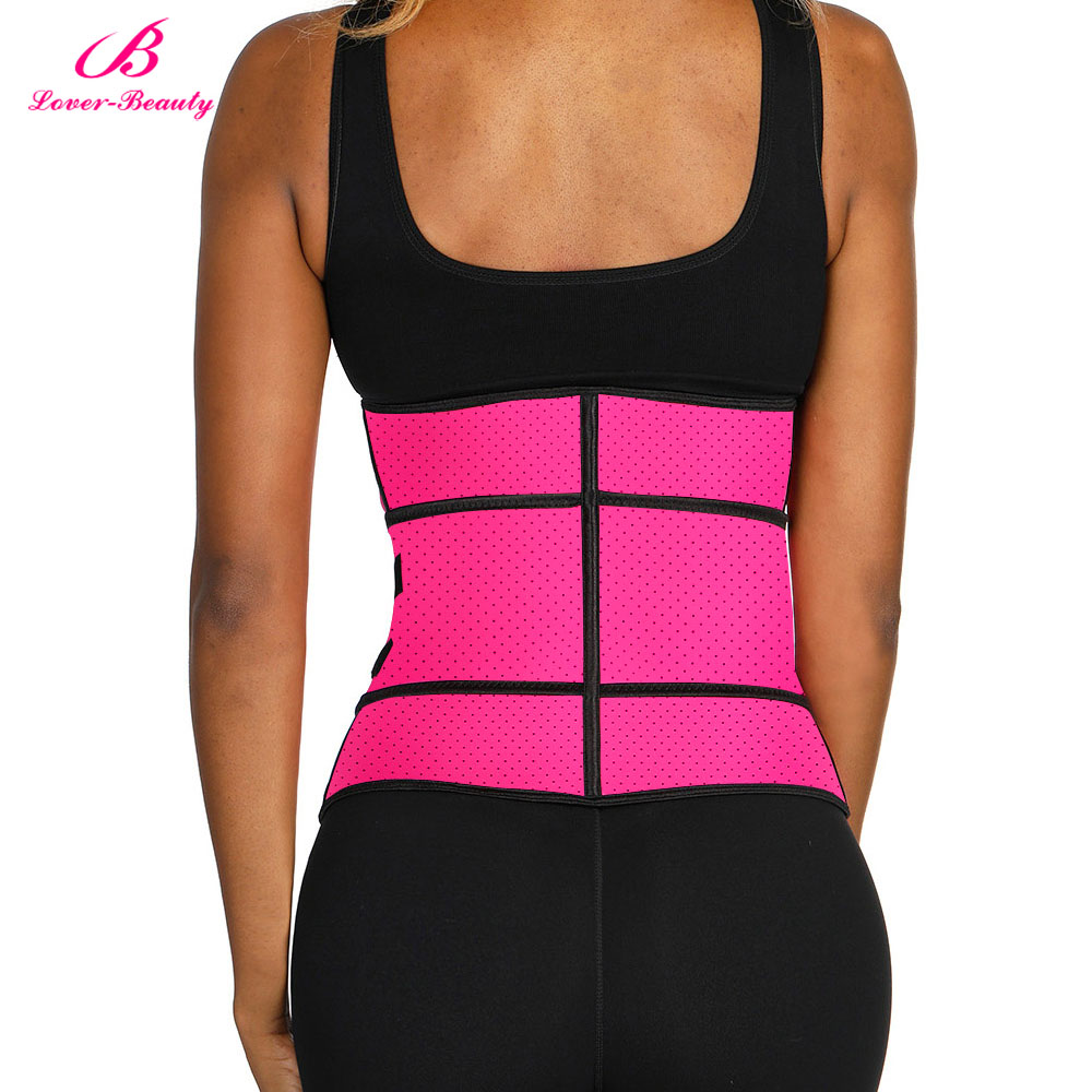 Lover Beauty Waist Trainer Tummy Trimmer Zipper Latex Cincher Fitness Corset Breathable Slimming Abdominal Belt