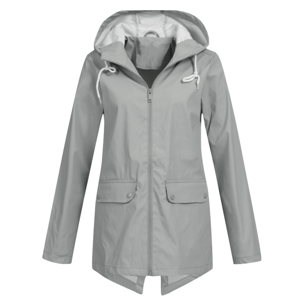 Women Coat Clothes Winter sportswear Solid Rain Jacket Plus Size Hooded Windproof Loose Outdoor Jackets Waterproof Raincoat 9.10, Gray
Women Coat Clothes Winter sportswear Solid Rain Jacket Plus Size Hooded Windproof Loose Outdoor Jackets Waterproof Raincoat 9.10, Gray