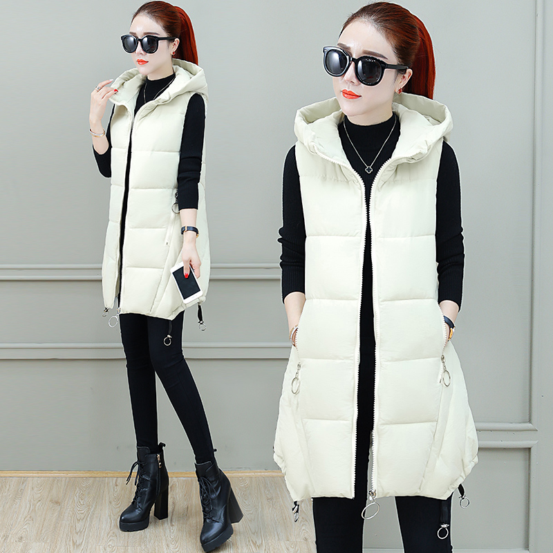 Wholesale new women's long section autumn and winter loose down cotton vest jacket, Caramel
Wholesale new women's long section autumn and winter loose down cotton vest jacket, Caramel