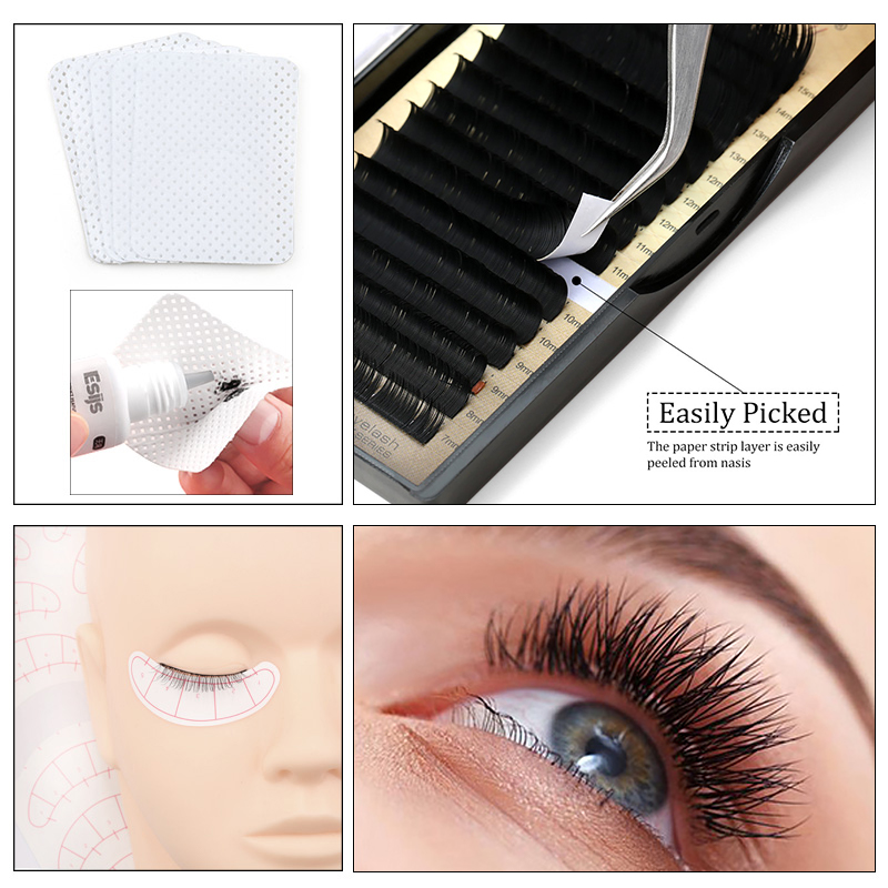 Hand False Eyelashes Extension Practice Exercise Kit Makeup Mannequin Head Set Eye Lashes Graft Tool1