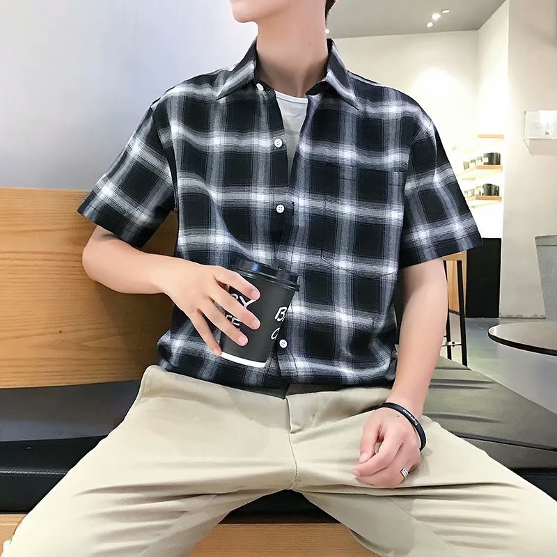 new fashion Plaid Shirt Men Shirts 2020 New Summer Fashion Chemise Homme Mens Checkered Shirts Short Sleeve Shirt Men Blouse
new fashion Plaid Shirt Men Shirts 2020 New Summer Fashion Chemise Homme Mens Checkered Shirts Short Sleeve Shirt Men Blouse