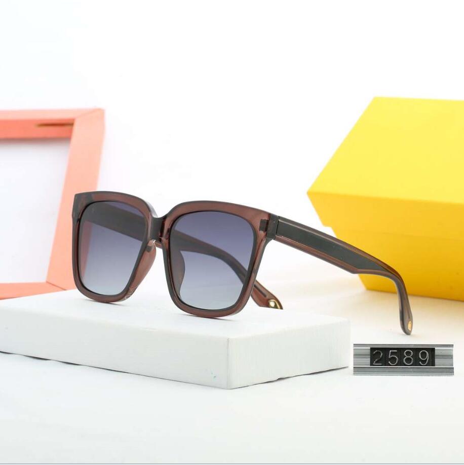 Fashional Summer Sunglasses for Man Womens Sunglasses Glasses UV400 NEW Designer F 2589 5 Color Optional Top Quality with Box