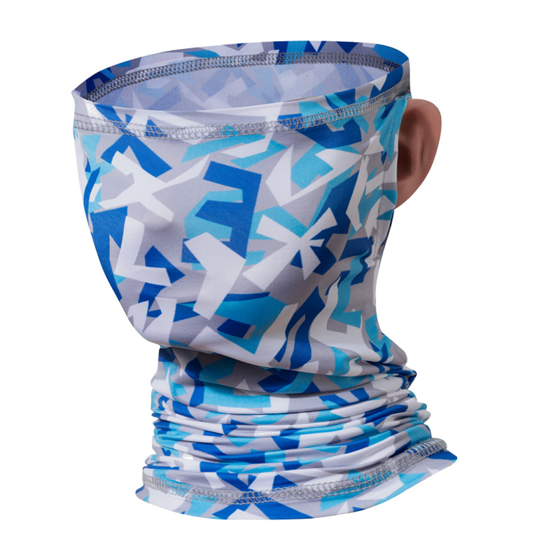 Landscape Painting Outdoor Scarf Mask Men And Women Riding Outdoors Breathable Magic Ice Silk Headscarf Mask Windproof Masks