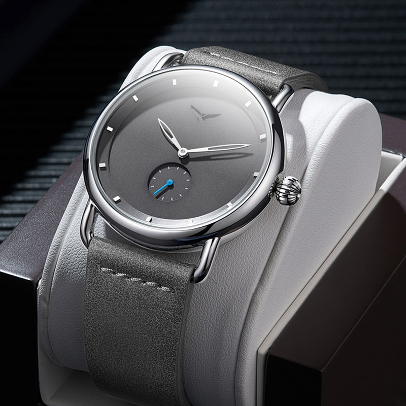 2019 ONOLA brand designer mens watches fashion sports concise Wristwatches Japan quartz movement Stainless steel case waterproof watch men, Silver
