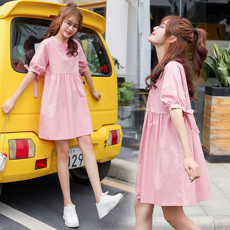 8090# Maternity Clothes Summer Cotton O Neck Slimming Loose Stylish Dress for Pregnant Women Mom Dress, Pink
8090# Maternity Clothes Summer Cotton O Neck Slimming Loose Stylish Dress for Pregnant Women Mom Dress, Pink