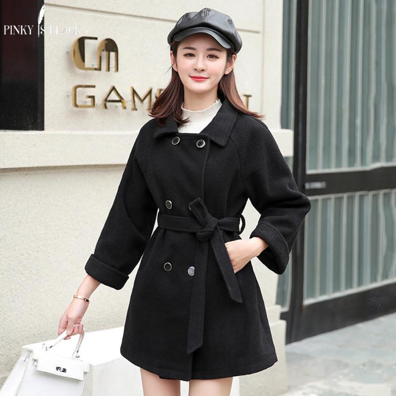 PinkyIsBlack Blends Woolens Overcoat Women Double Breasted Coat Female Autumn Winter Ladies Coats And Jackets Women' Wool Coat, Black
PinkyIsBlack Blends Woolens Overcoat Women Double Breasted Coat Female Autumn Winter Ladies Coats And Jackets Women' Wool Coat, Black